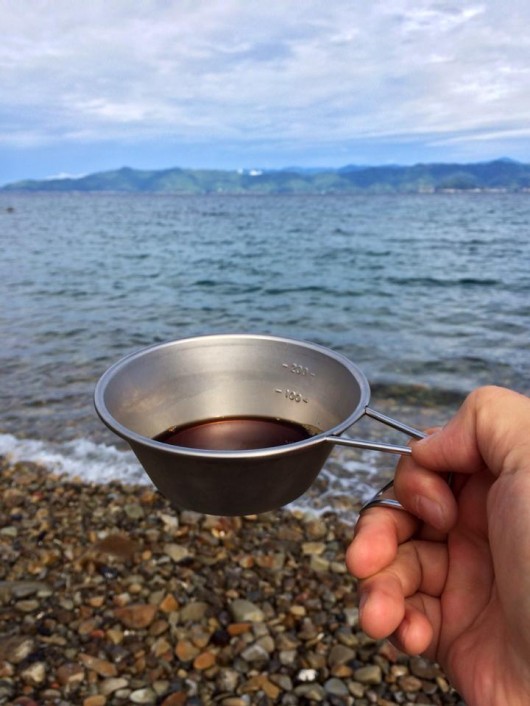 海辺のコーヒー